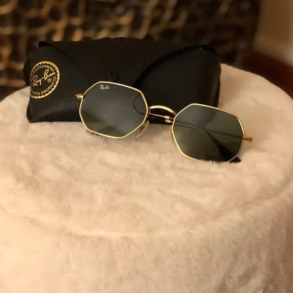 ✨🔥Lentes octagonales de lujo CAJA+ESTUCHE+PAÑO🎁‼️